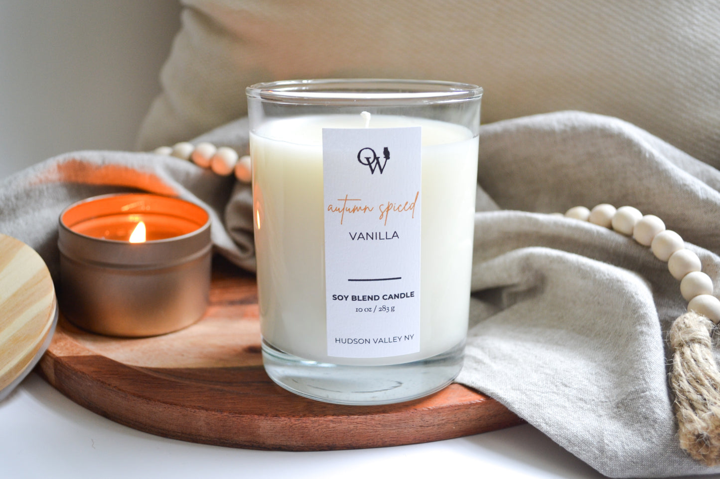 Autumn Vanilla Candle - Spiced Vanilla Home Fragrance