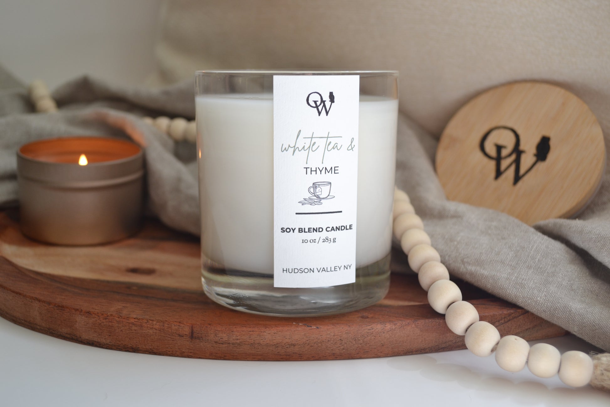 Thyme Scented Soy Candle