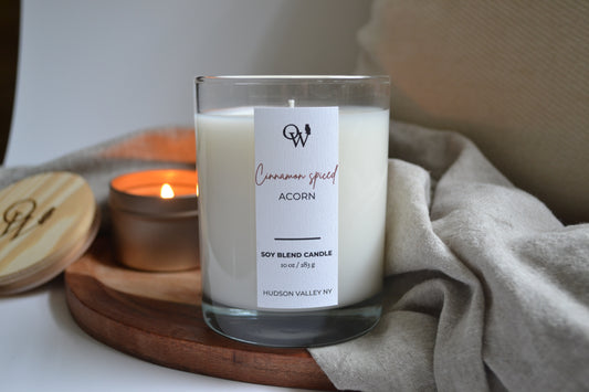 Cinnamon Nutty Candle - Rustic Fall Home Fragrance